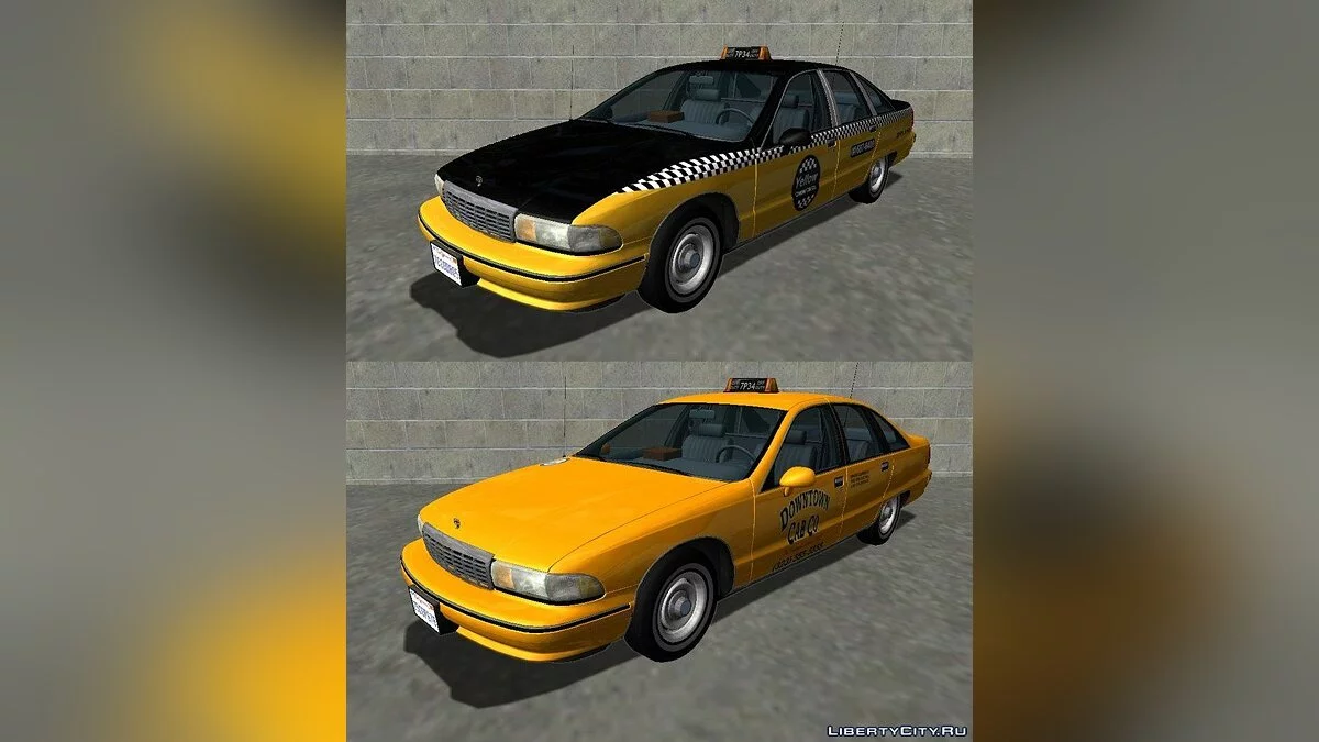 Chevrolet Caprice 1991 Taksi & Paket Sipil 1993 v1.1 / GTA San Andreas