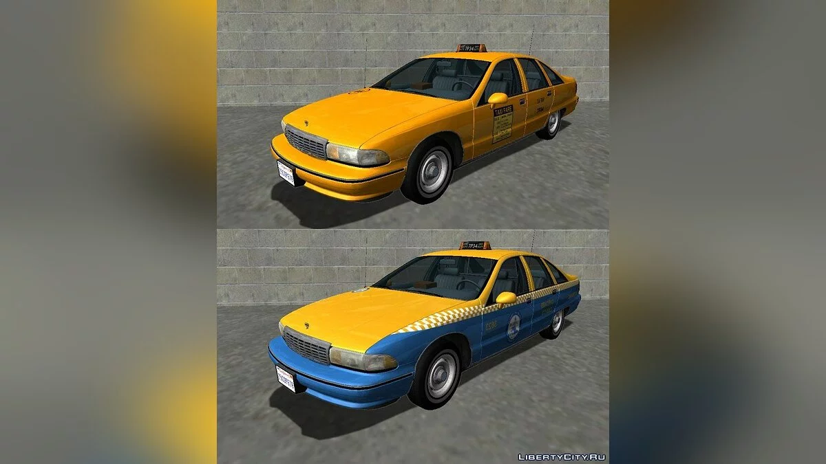 Chevrolet Caprice 1991 Taksi & Paket Sipil 1993 v1.1 / GTA San Andreas