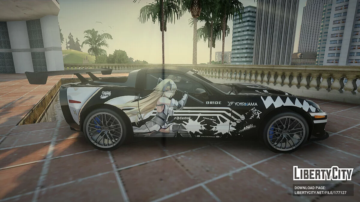 شيفروليه كورفيت ZR1 Itasha JD Fate Apocrypha / جي تي إيه سان أندرياس