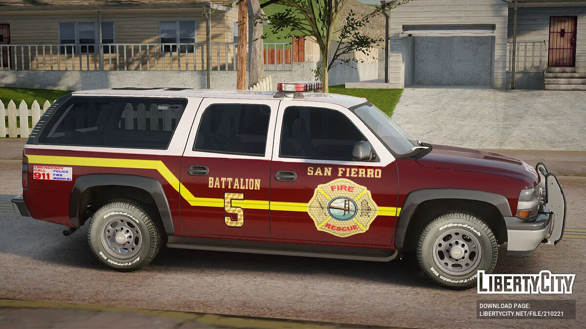 Chevrolet Suburban SFFD / GTA San Andreas