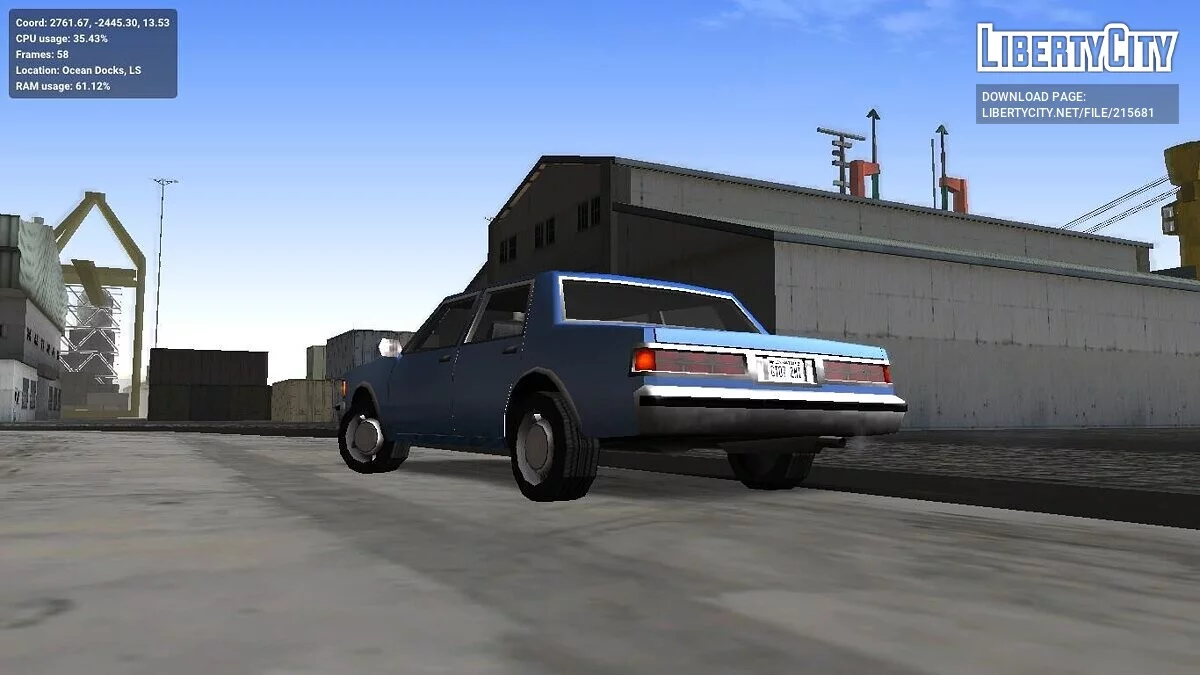 Declasse Premier 1989 (copcarvg Сivilian) / GTA San Andreas