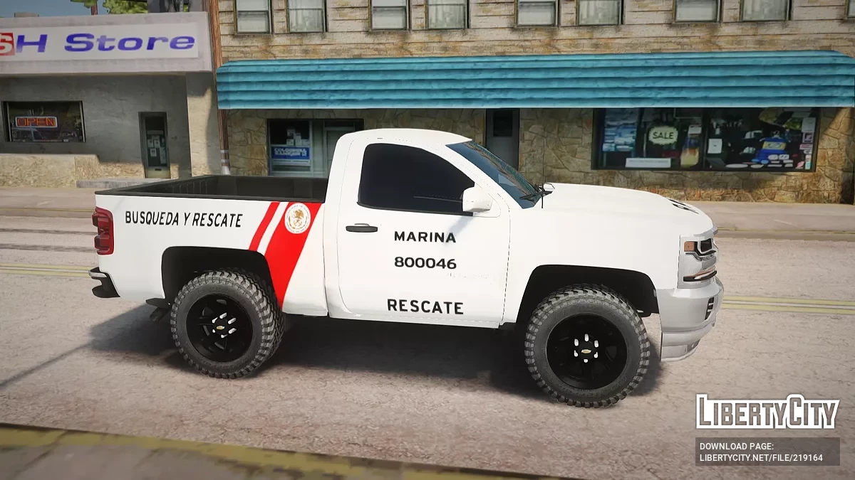 Chevrolet Silverado Busqueda y Rescate SEMAR / GTA San Andreas