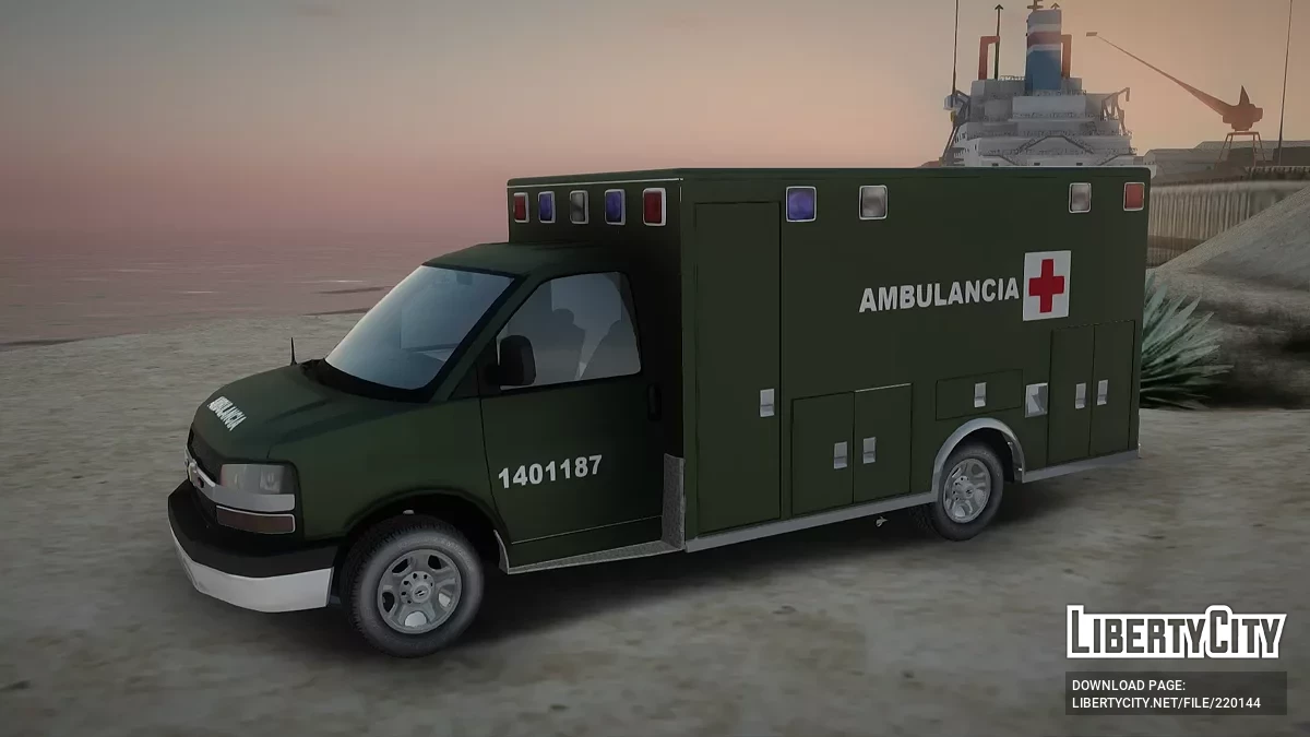 Ambulancia Chevrolet Sanidad Militar / GTA San Andreas