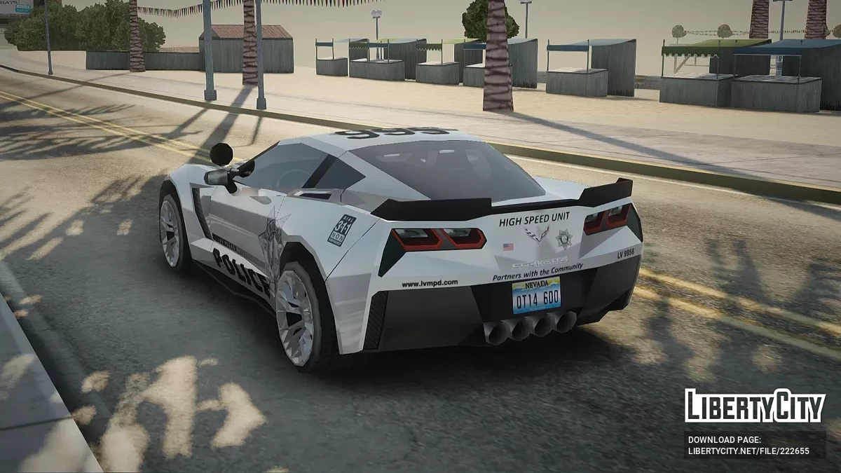 Chevrolet Corvette C7 Z06 HSU LVMPD Marcado [AVS] / GTA San Andreas
