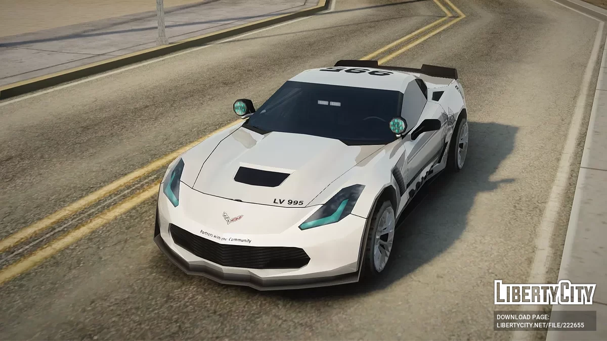 Chevrolet Corvette C7 Z06 HSU LVMPD Marcado [AVS] / GTA San Andreas
