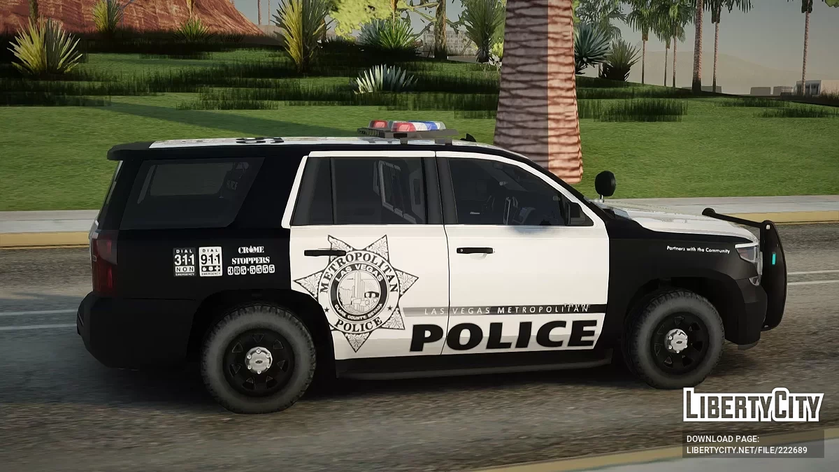 Chevrolet Tahoe '16 LVMPD [AVS] / GTA San Andreas