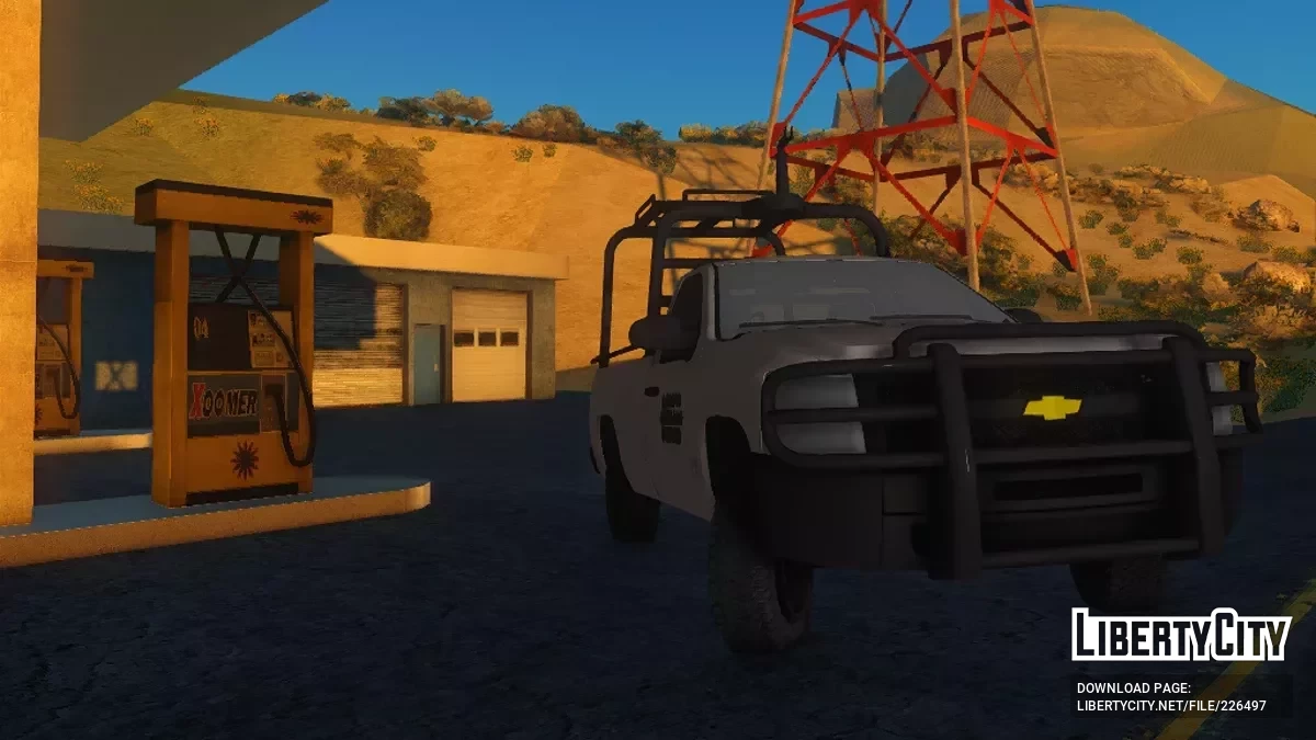 Chevrolet Silverado 1 Cab Desierto Color Liso Defensa / GTA San Andreas