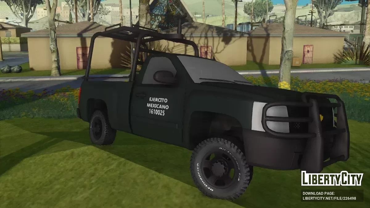 Chevrolet Silverado 2010 1 Cabina Bosque Color Liso Defensa / GTA San Andreas
