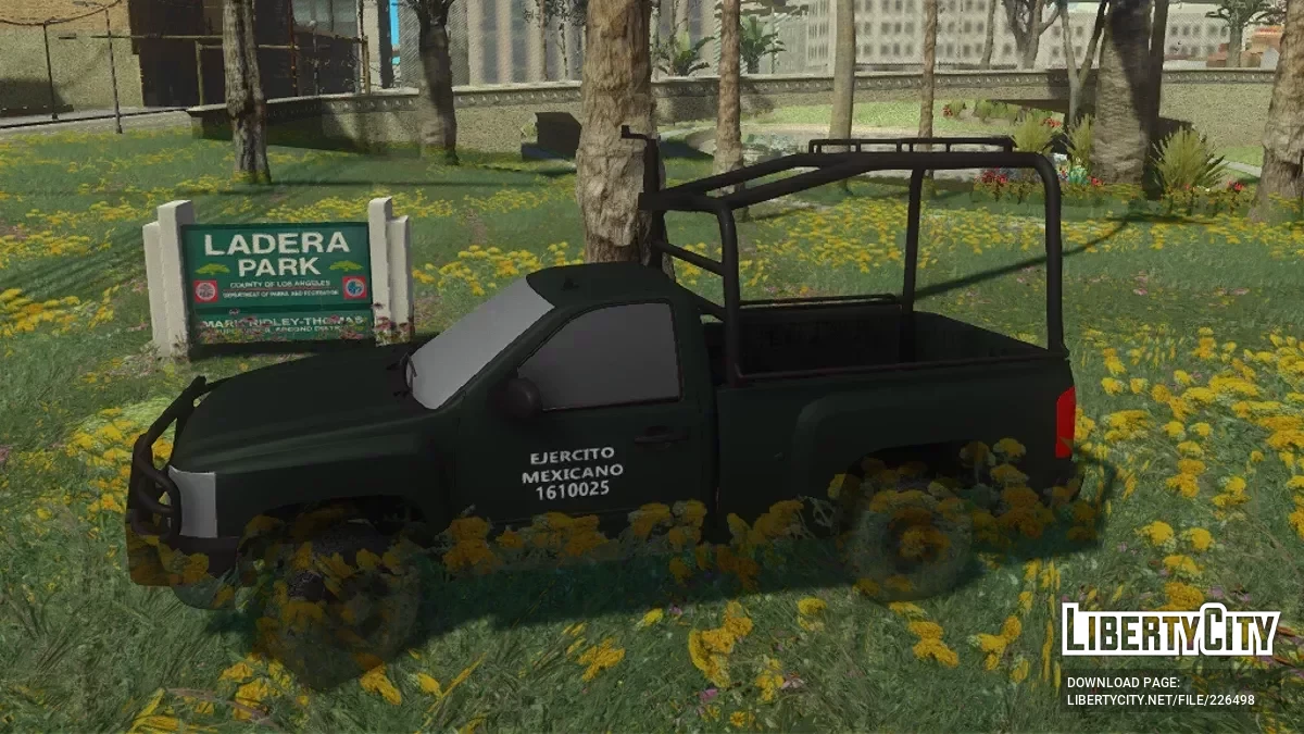 Chevrolet Silverado 2010 1 Cabina Bosque Color Liso Defensa / GTA San Andreas