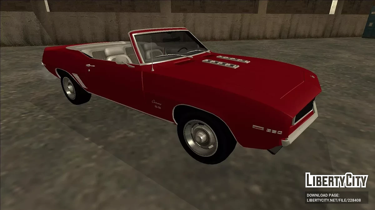 Chevrolet Camaro SS 350 Convertible 1969 / GTA San Andreas