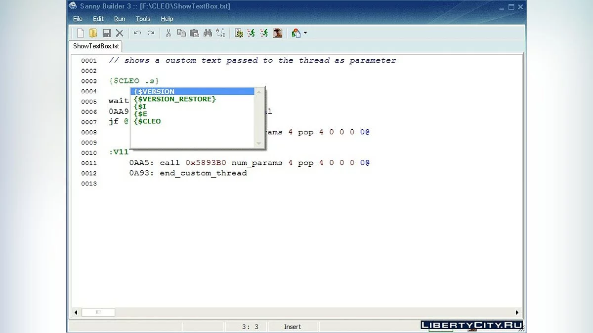 Sanny Builder 3.2 / GTA San Andreas