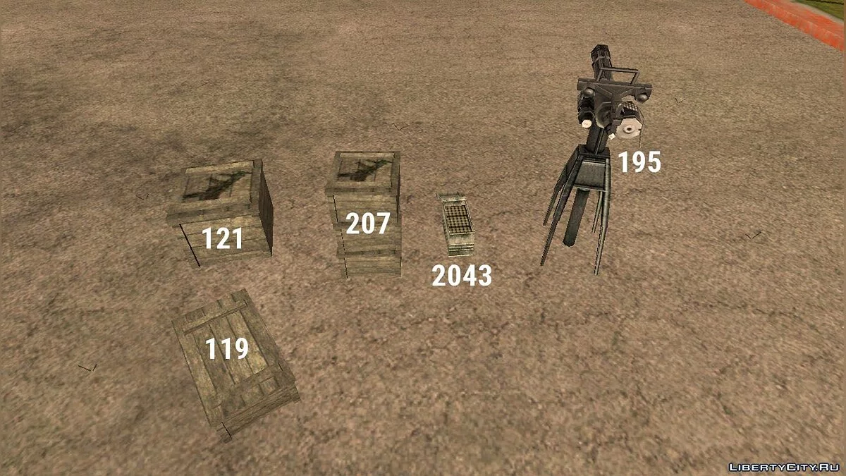 Mitrailleuses de travail dans DYOM v2 / GTA San Andreas