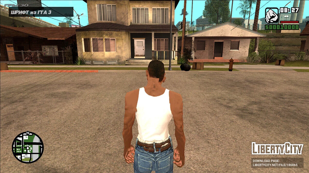 Шрифт GTA 3 для DYOM / GTA San Andreas