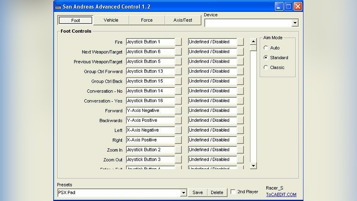 San Andreas Advanced Control - Download