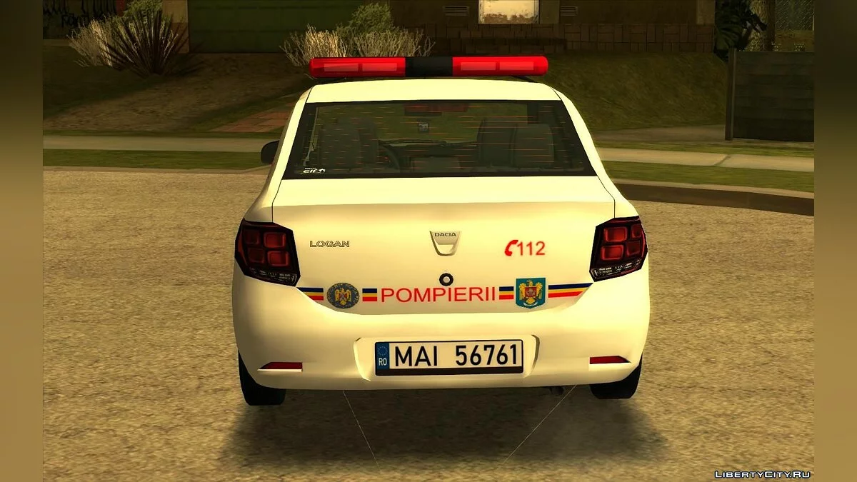 Dacia Logan - Fire Service / GTA San Andreas