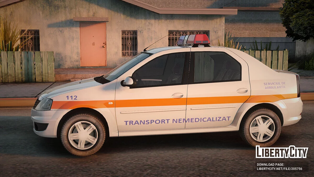 Dacia Logan Facelift Ambulanta v2 / GTA San Andreas