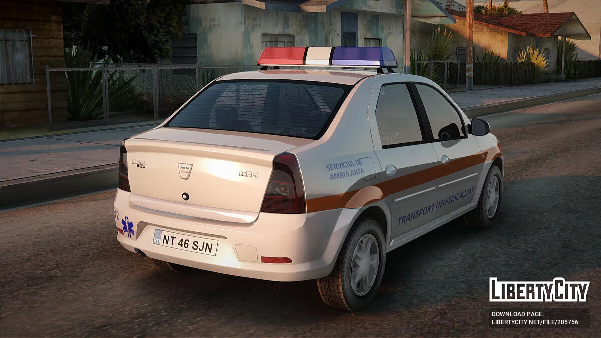 Dacia Logan Facelift Ambulanta v2 / GTA San Andreas