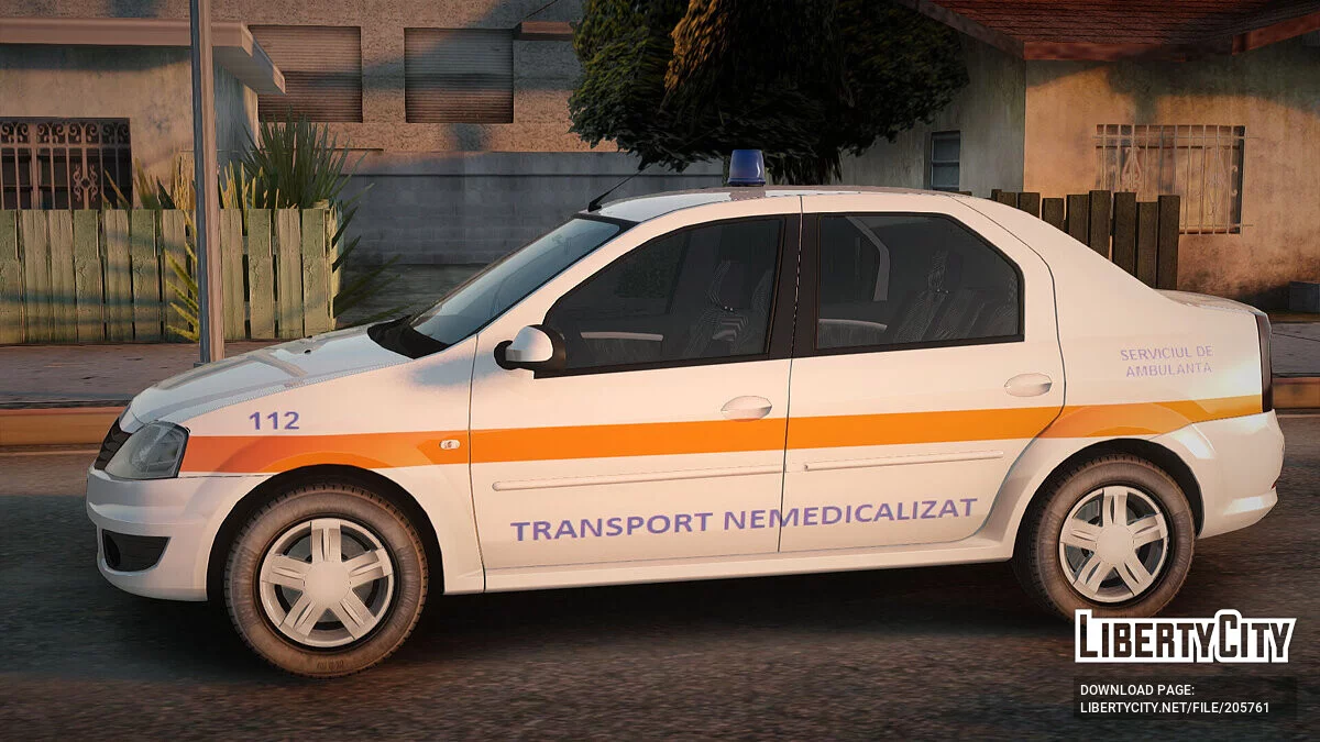 Dacia Logan Facelift Ambulanta v3 / GTA San Andreas