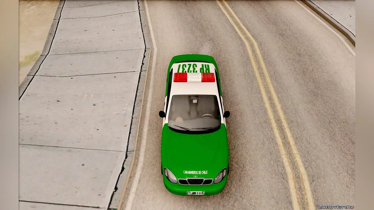 Daewoo Lanos De Carabineros De Chile / GTA San Andreas