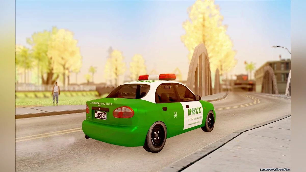 Daewoo Lanos De Carabineros De Chile / GTA San Andreas