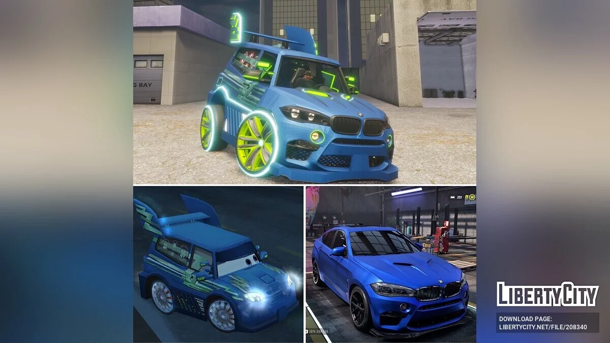 Neon Auto BMW X6 M1000 (OLD) / GTA San Andreas: Die endgültige Edition