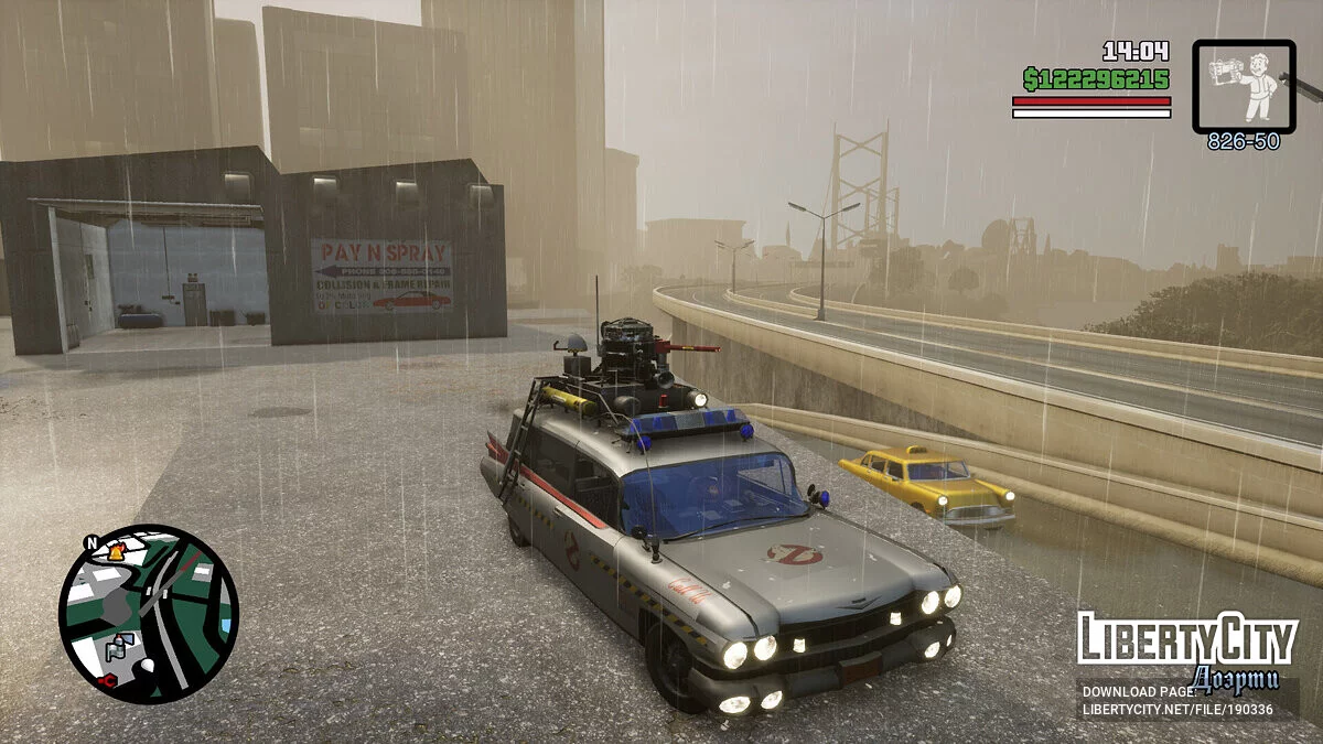 Ecto-1 з гри Ghostbusters - The Video Game (OLD) / GTA San Andreas: The Definitive Edition