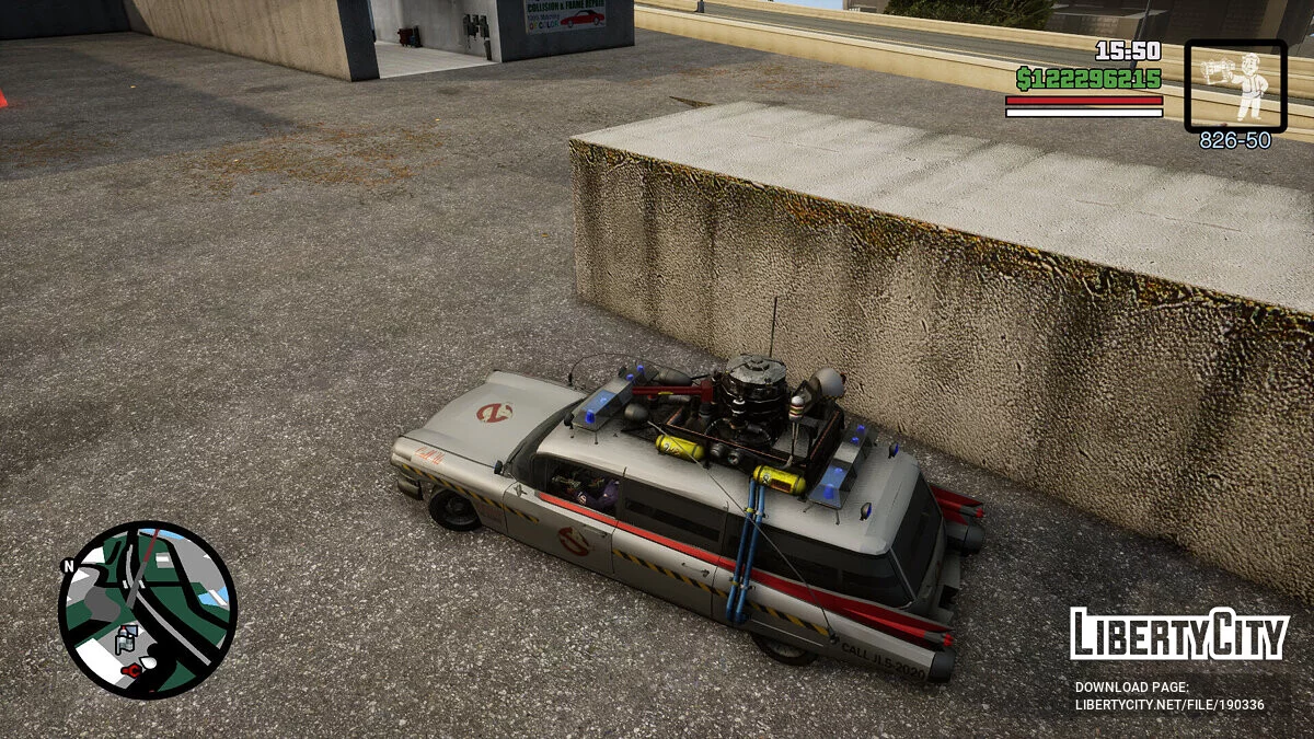 Ecto-1 з гри Ghostbusters - The Video Game (OLD) / GTA San Andreas: The Definitive Edition