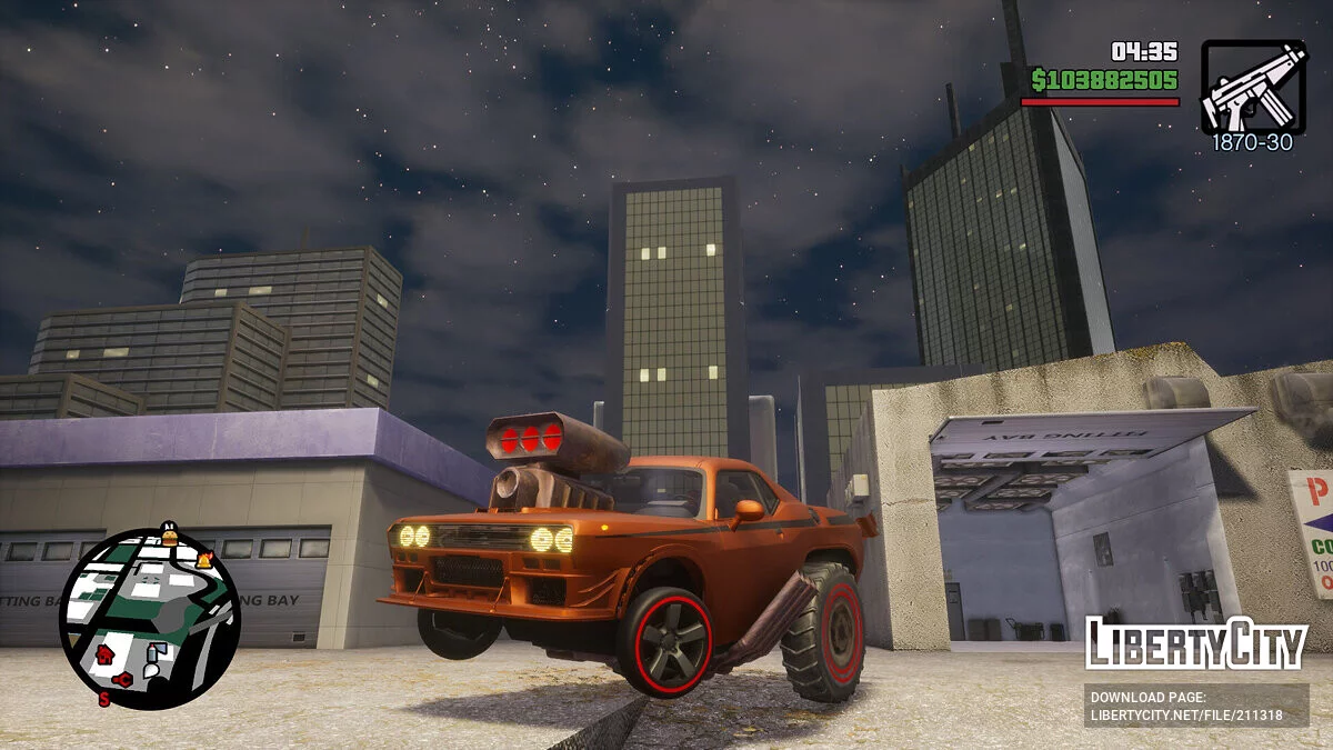 SnotRod de Cars The Video Game (OLD) / GTA San Andreas : L'Édition Ultime