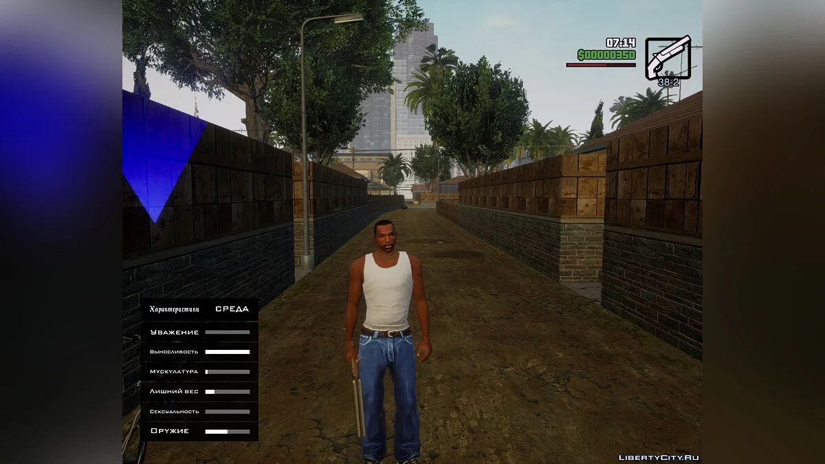 Compétences maximales de CJ au début du jeu / GTA San Andreas : L'Édition Ultime
