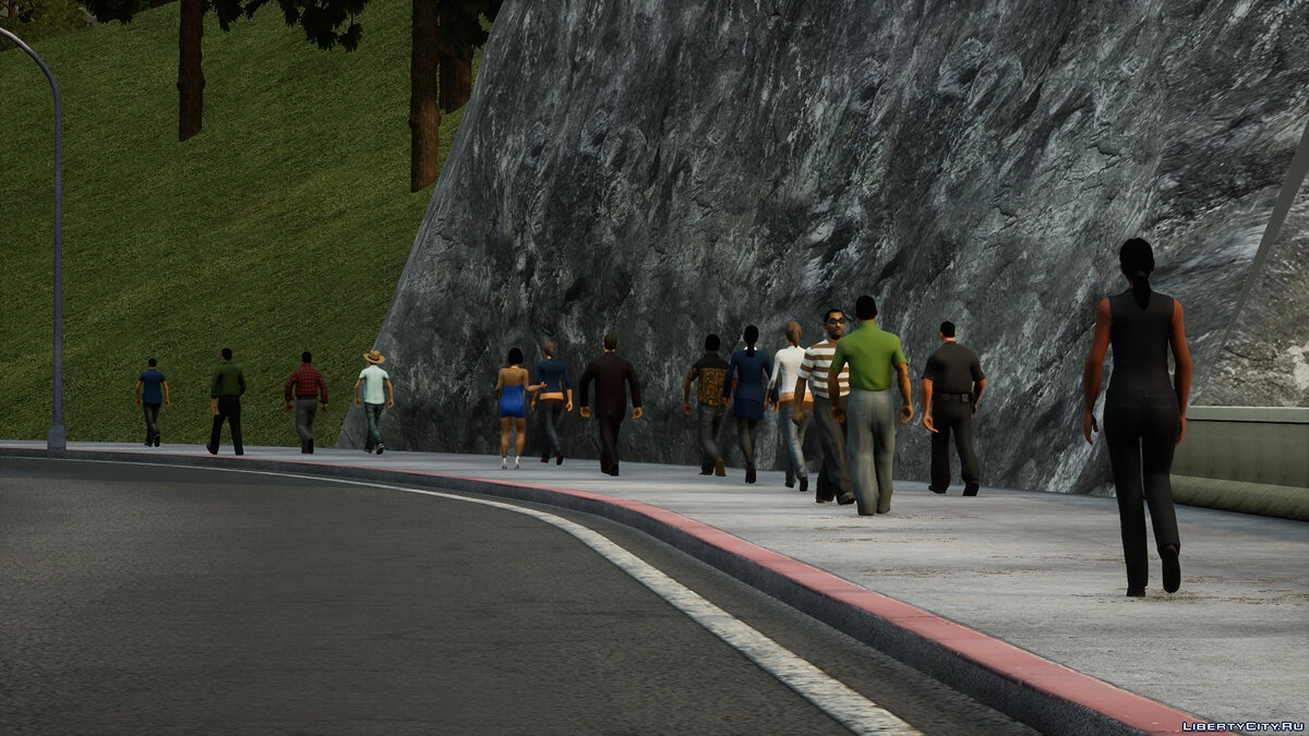 Realistic Pedestrians and Traffic 