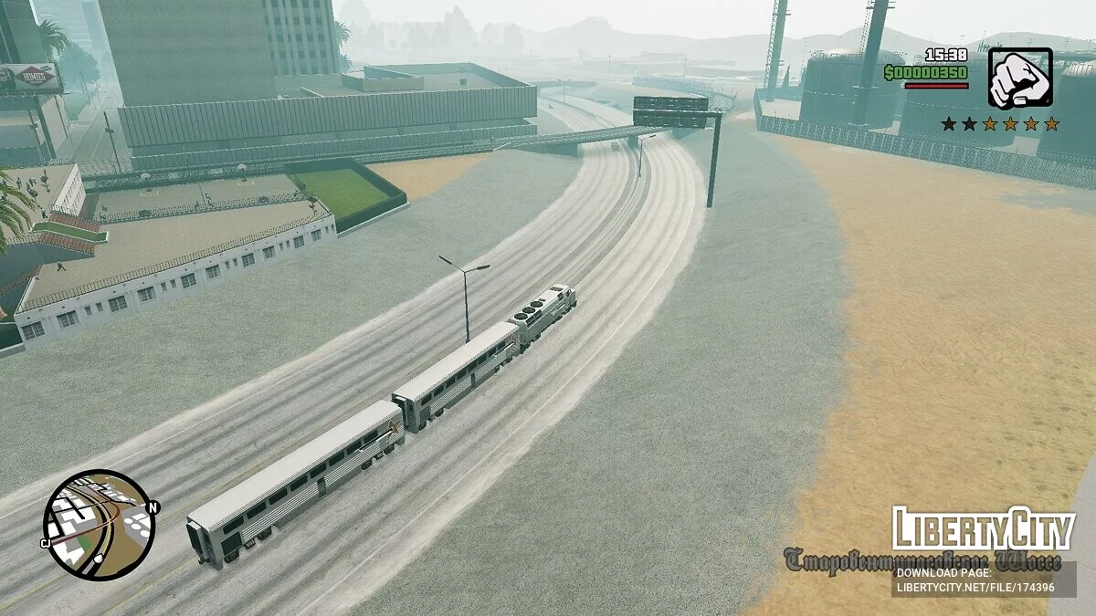 Train on streets and highways for remaster / GTA San Andreas: The Definitive Edition