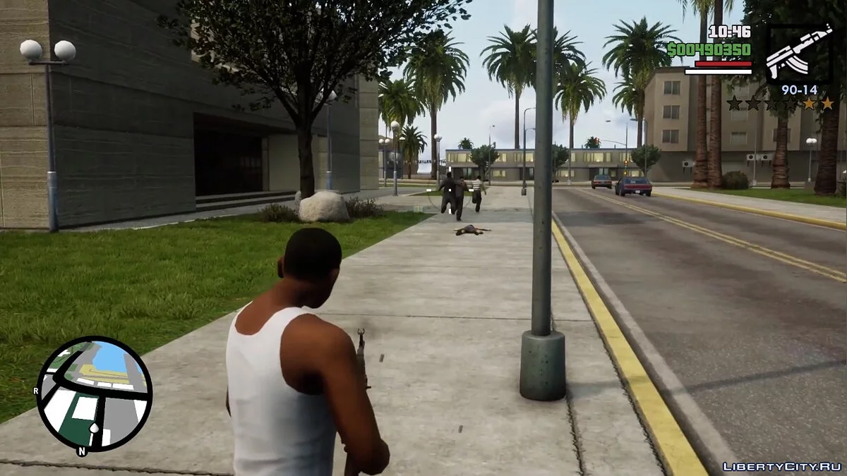 No White Outline During a Fight [GTA 3, Vice City, and San Andreas] / GTA San Andreas: The Definitive Edition