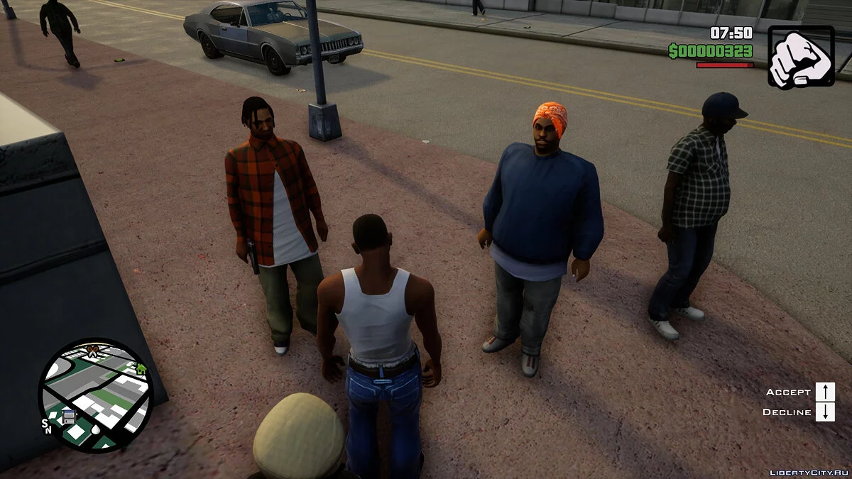 Orange Grove Families From Beta / GTA San Andreas: The Definitive Edition