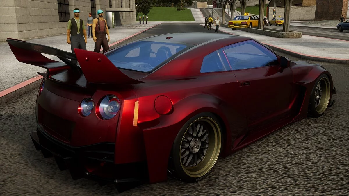 Nissan GTR35 Змінює Колір / GTA San Andreas: The Definitive Edition