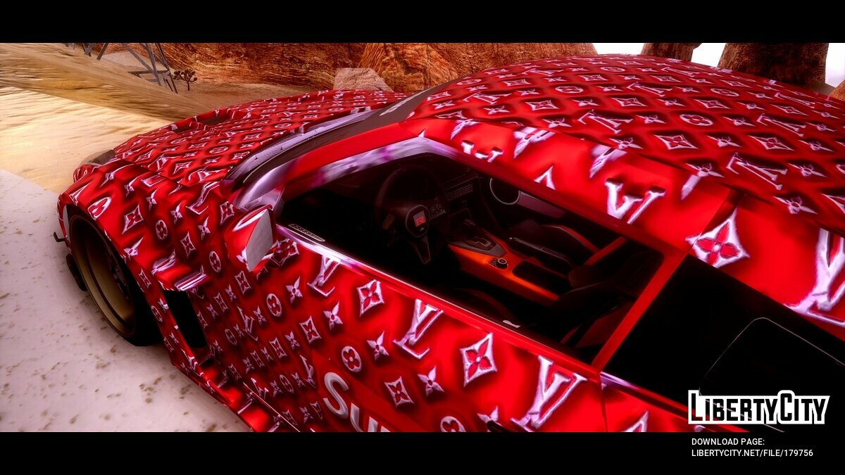 Supreme X Louis Vuitton Car Wrap