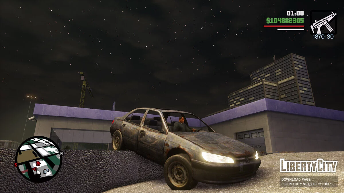 Peugeot 406 з фільму Taxi (OLD) / GTA San Andreas: The Definitive Edition
