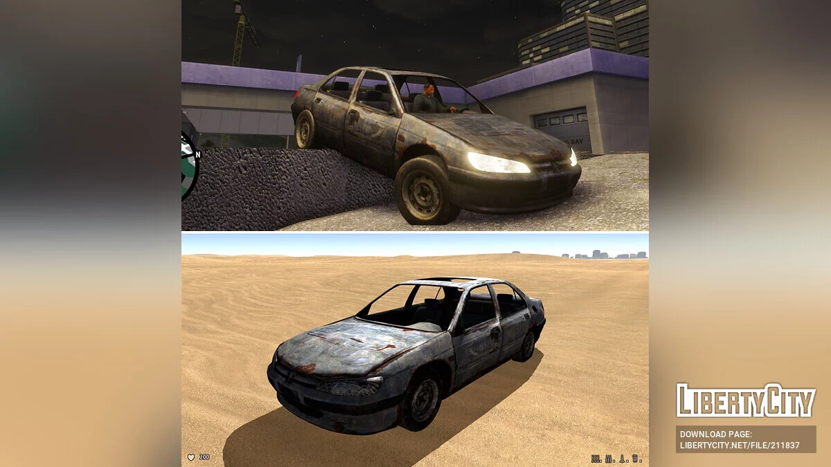 Peugeot 406 з фільму Taxi (OLD) / GTA San Andreas: The Definitive Edition