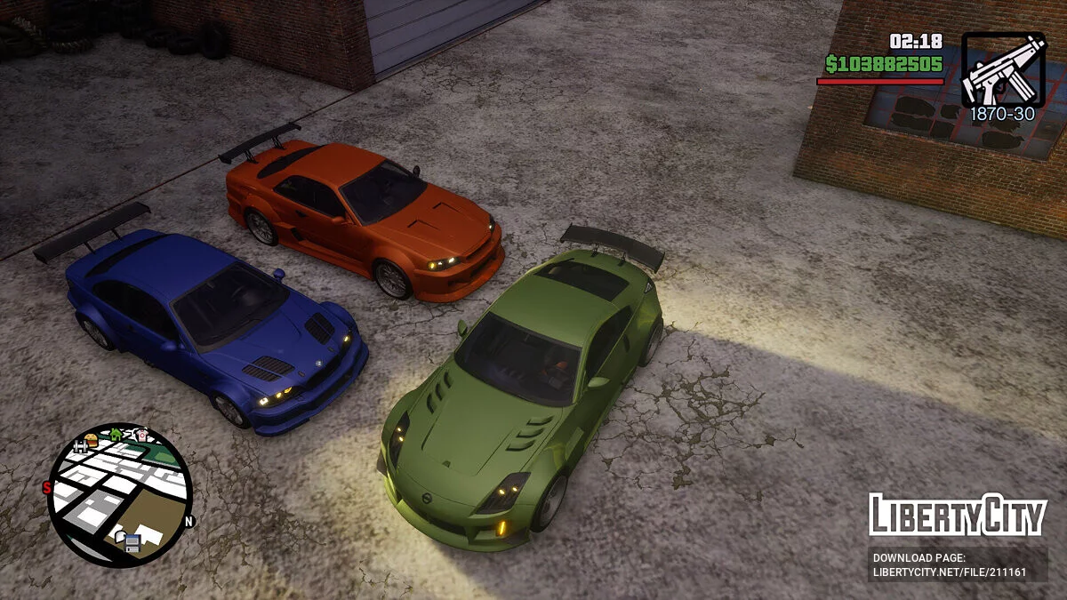 Три легендарні машини з NFS HEAT (OLD) / GTA San Andreas: The Definitive Edition