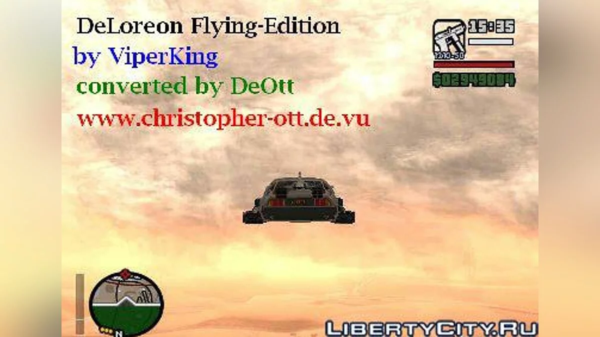 DeLorean Flying-Edition / GTA San Andreas