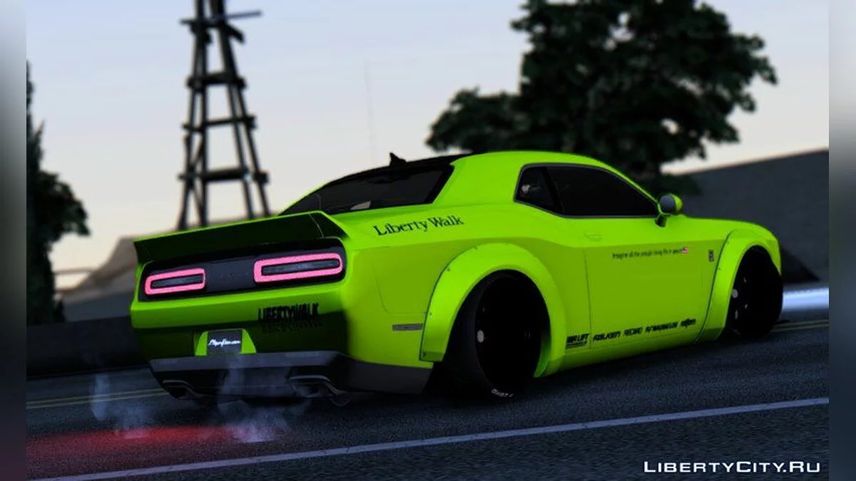 Dodge Challenger Hellcat Liberty Walk LB Performance / GTA San Andreas