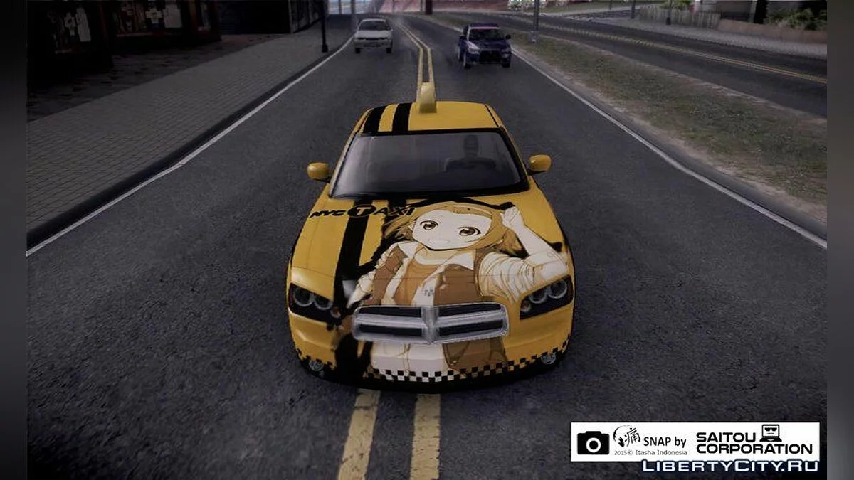 Dodge Charger STR8 تاكسي مع إيتاشا / جي تي إيه سان أندرياس