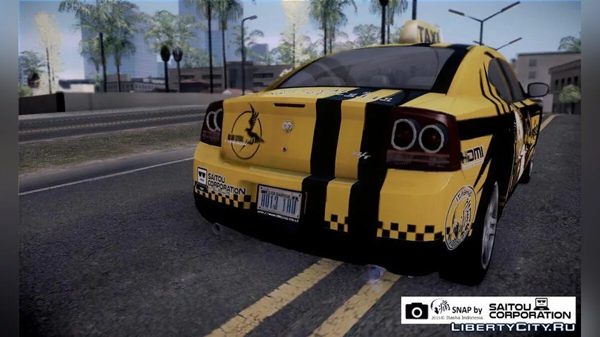 Dodge Charger STR8 تاكسي مع إيتاشا / جي تي إيه سان أندرياس