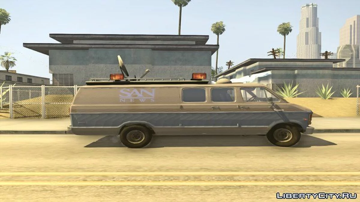 Dodge Ram Van 1989 - San News V2 / GTA San Andreas