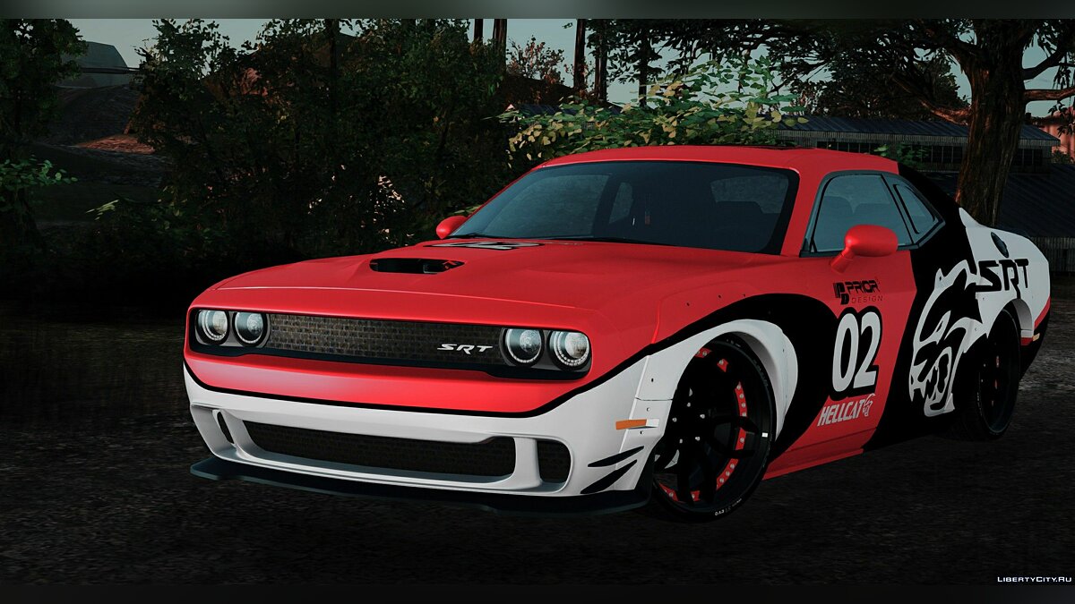 гта 5 dodge challenger hellcat фото 103