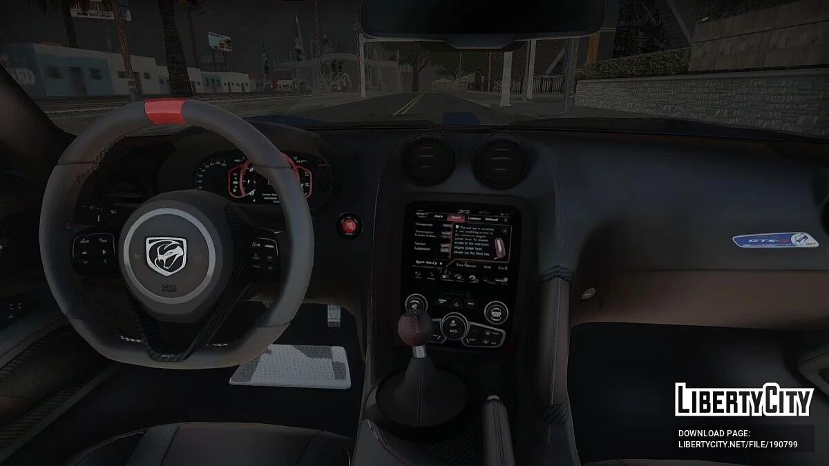 2016 Dodge Viper GTS-R Extreme Aero v1.0 / GTA San Andreas