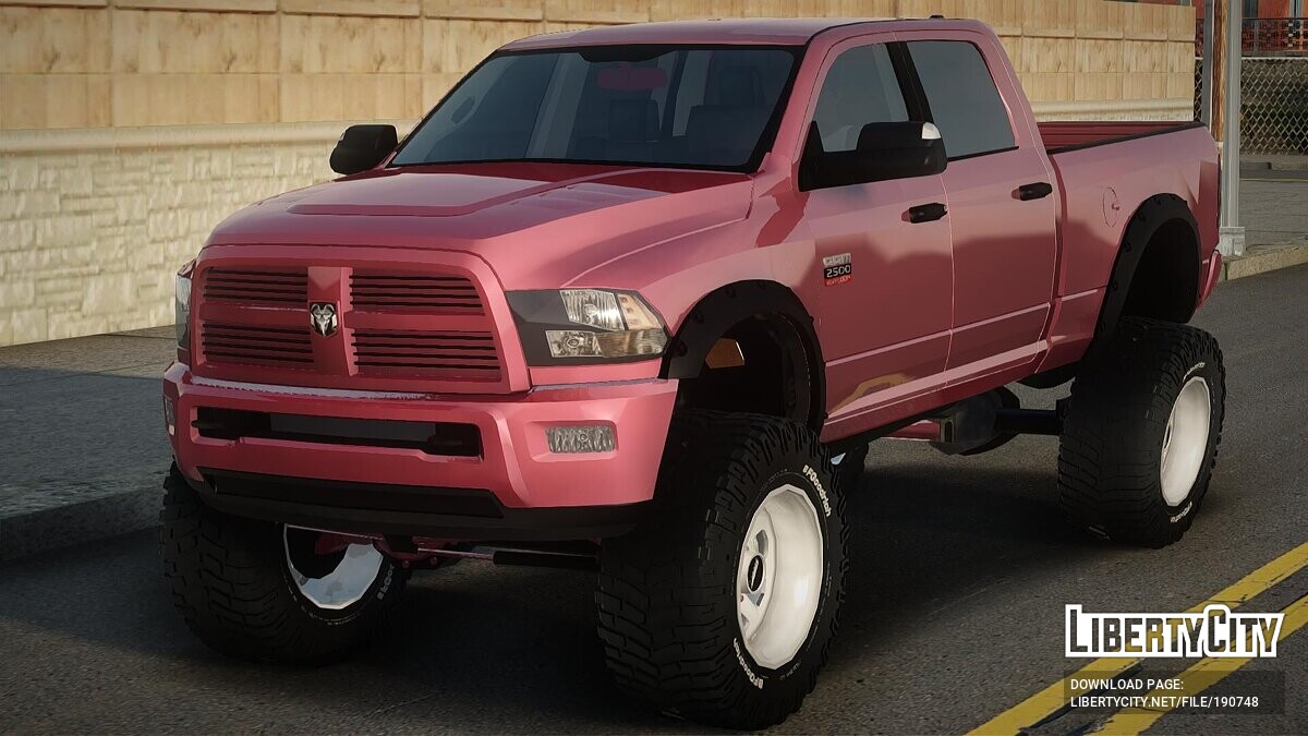 Pink dodge Ram