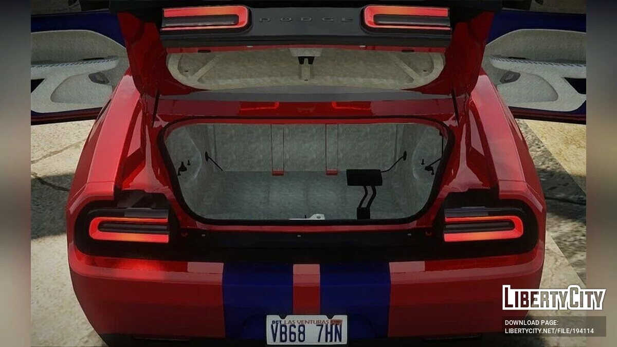 Dodge Challenger SRT Hellcat Redeye / GTA San Andreas