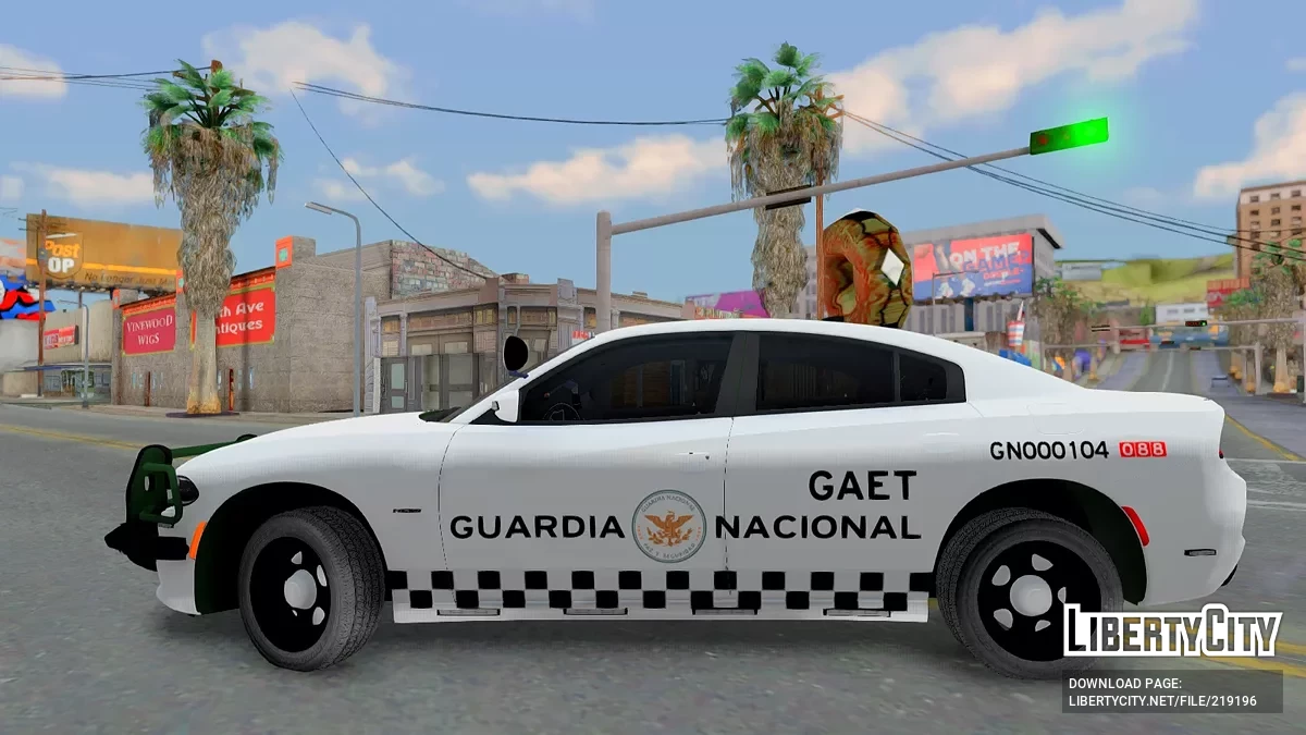 Dodge Charger Slicktop National Guard GAET / GTA San Andreas