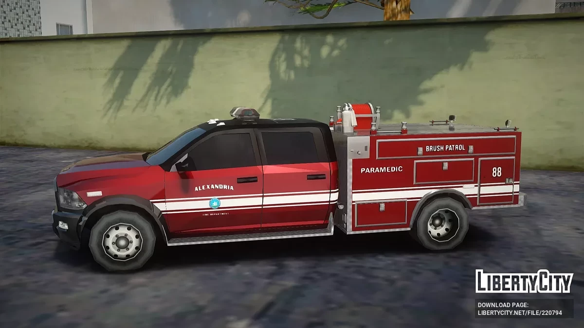Dodge RAM Brush Alexandria Fire Departament / GTA San Andreas