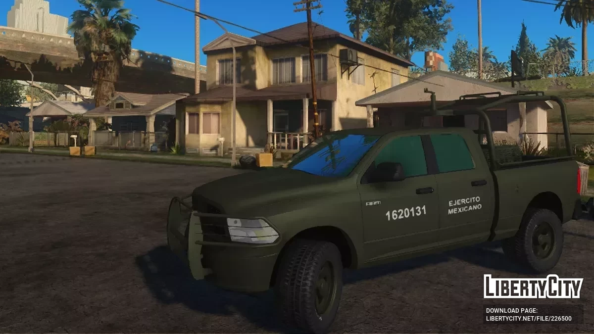 Dodge Ram 1500 Defensa Color Bosque Liso / GTA San Andreas